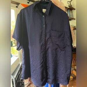 A New Day Deep Blue Blouse